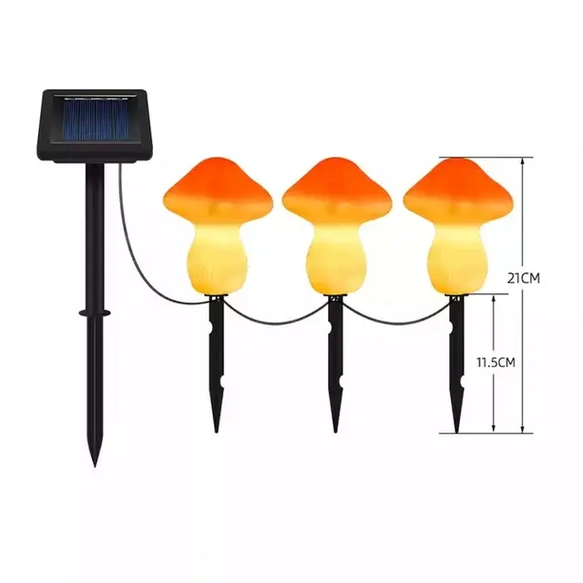 Garden Solar Mushroom Lights