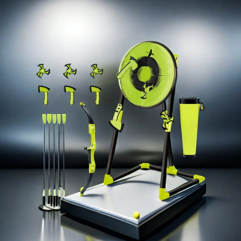 Bow And Arrow Darts, Axes With Target Backyard Decoration