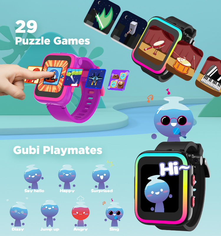 Kids Smart Watch With Colorful Mood Light CTW24