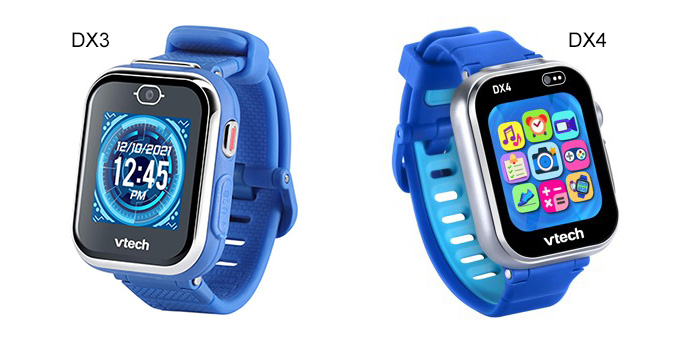 What is the different between VTech Kids Watch DX4 and DX3