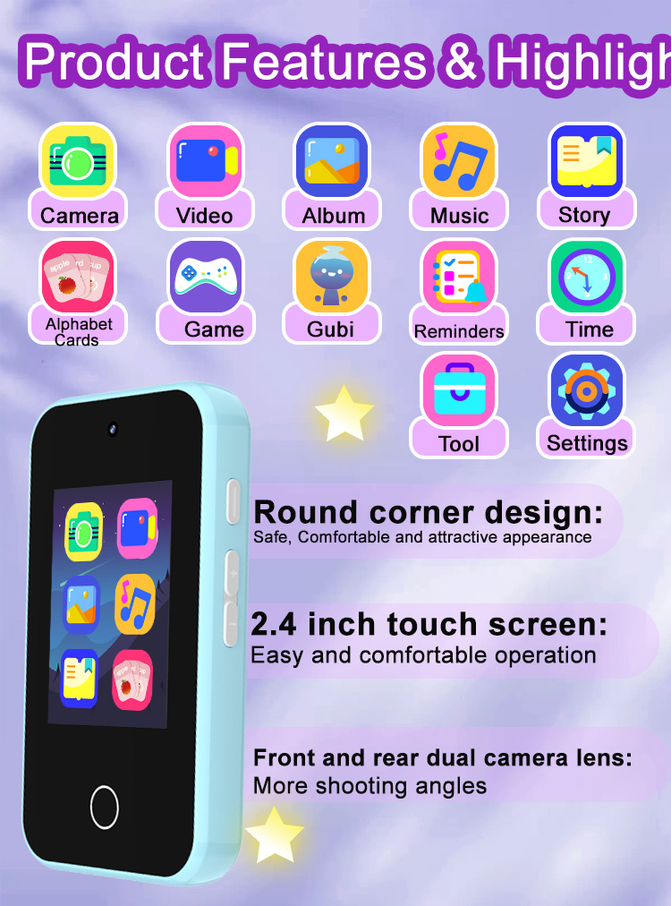 kids educational smart phone toy ct-p18