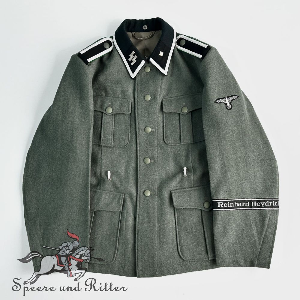 M36 WSS blue-green tunic SS-Unterscharführer,Feldbluse der Wehrmacht WW2 German