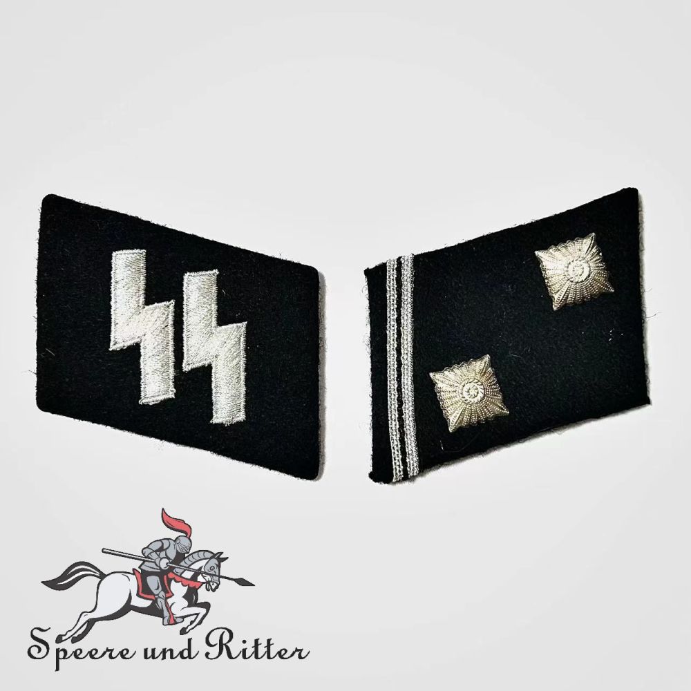 SS-Hauptscharführer Collar Tabs Master Sgt.