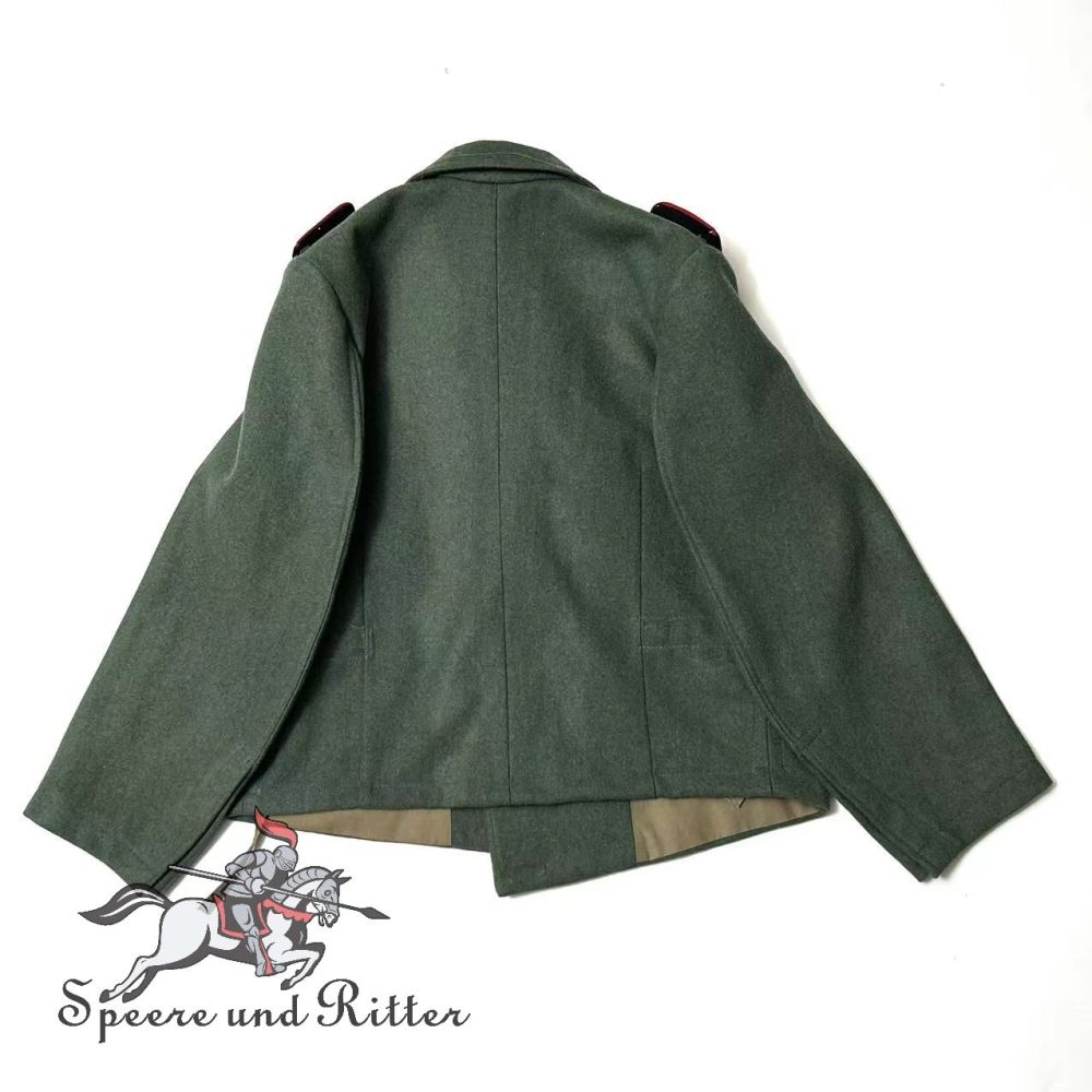 WSS assault gunner blue-green wrap jacket wool