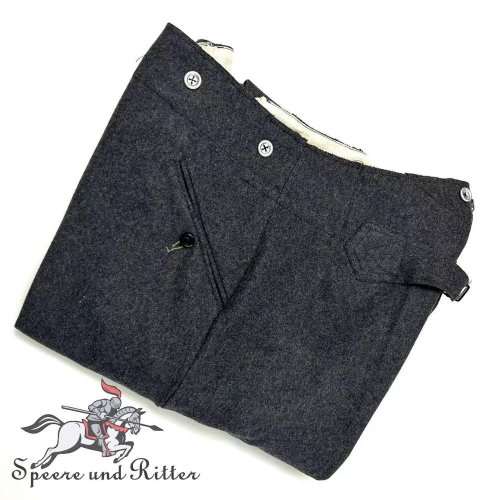Heer EM/NCO Stone Grey Wool Trousers