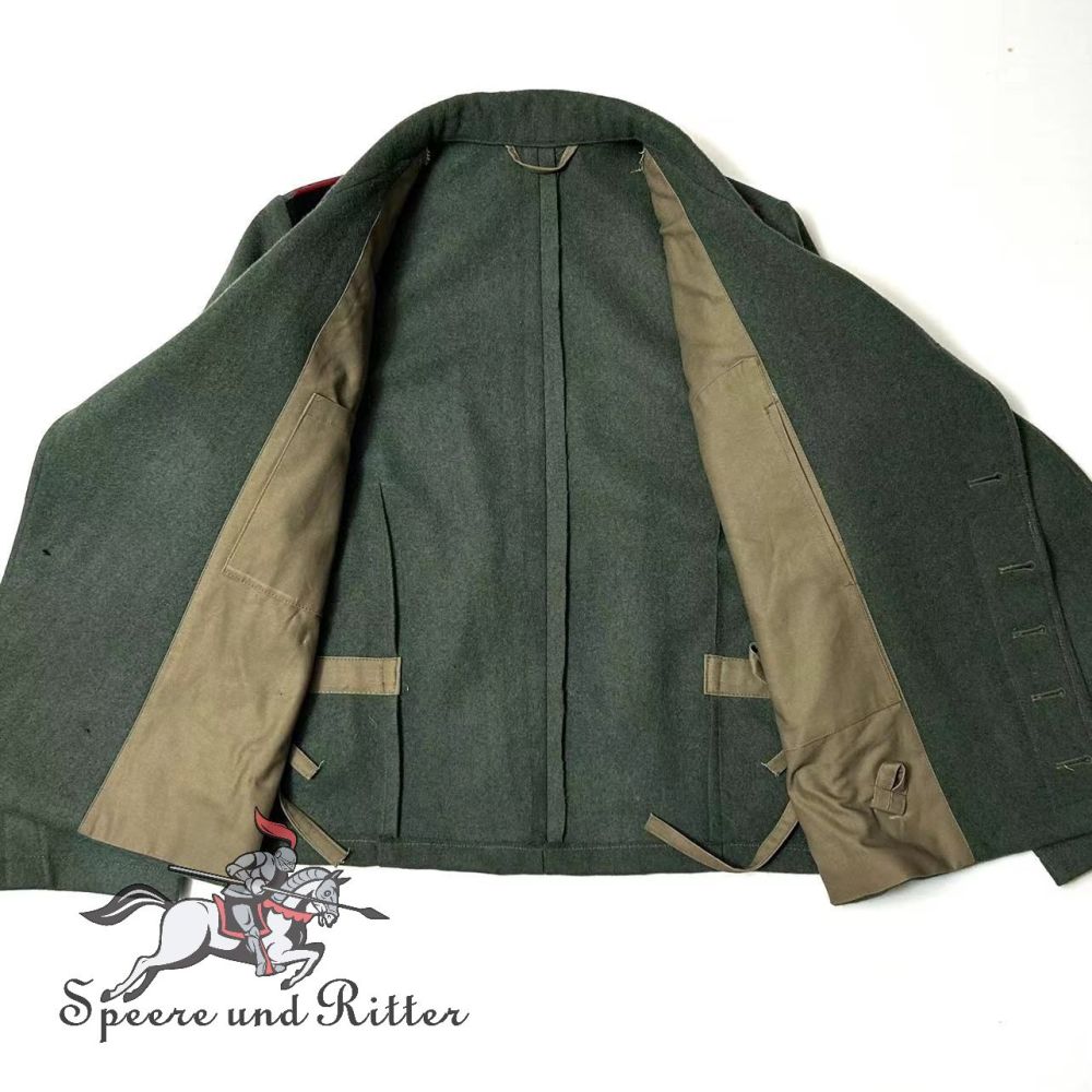 WSS assault gunner blue-green wrap jacket wool