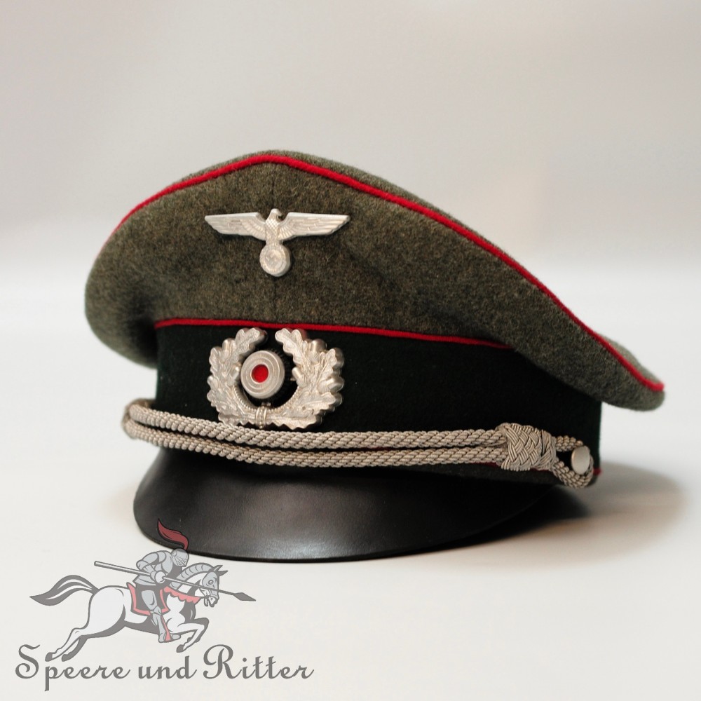 WWII German Wehrmacht Artillery Visor Cap(Schirmmütze für Offizier)