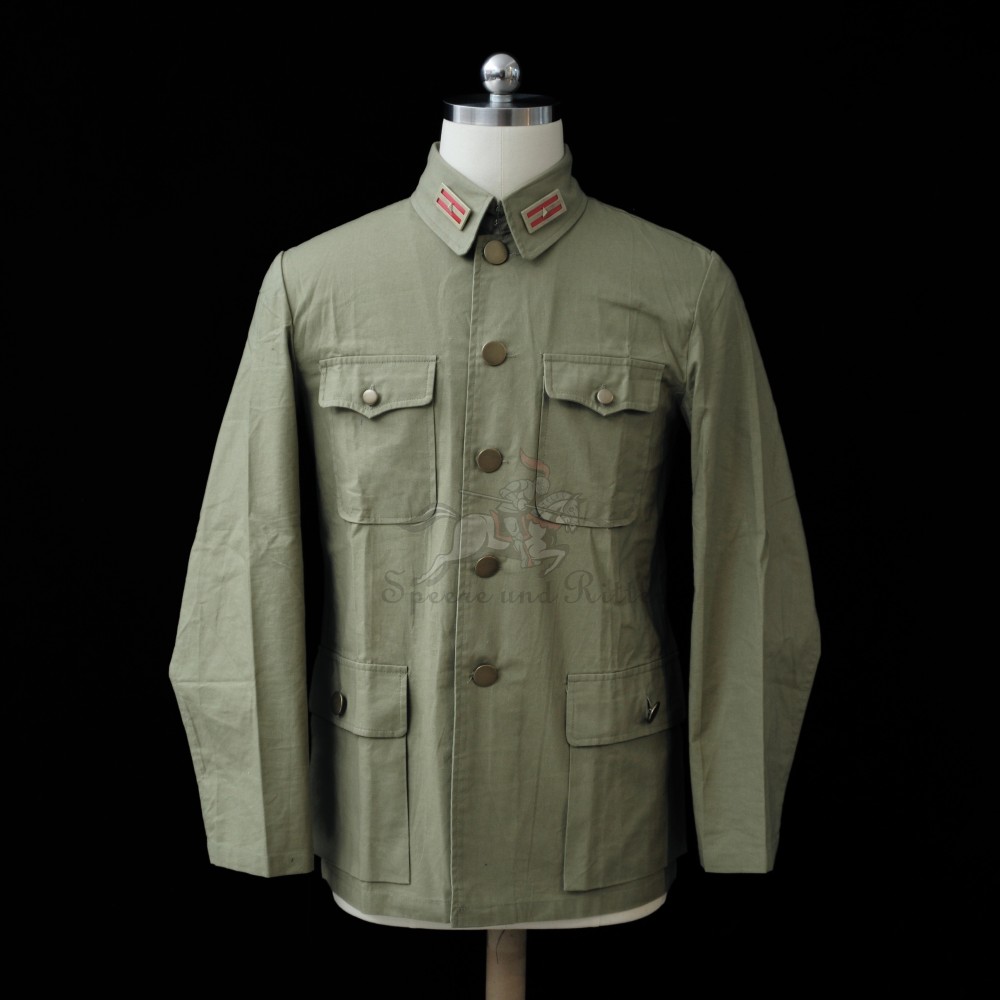 National Revolutionary Army Grass Green Uniform国民革命军草绿色中央军制服上衣军服