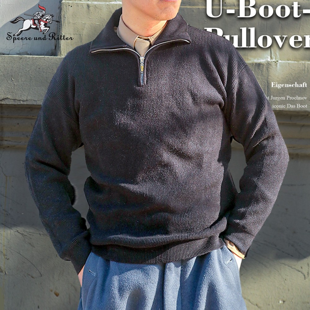Half-zip turtleneck sweater