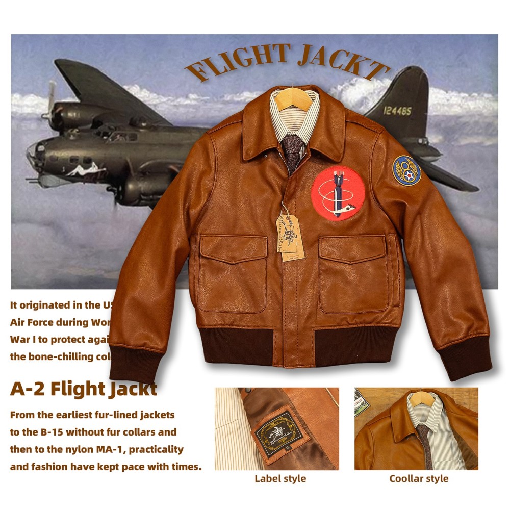 Vintage Flying Tigers Leather Jacket