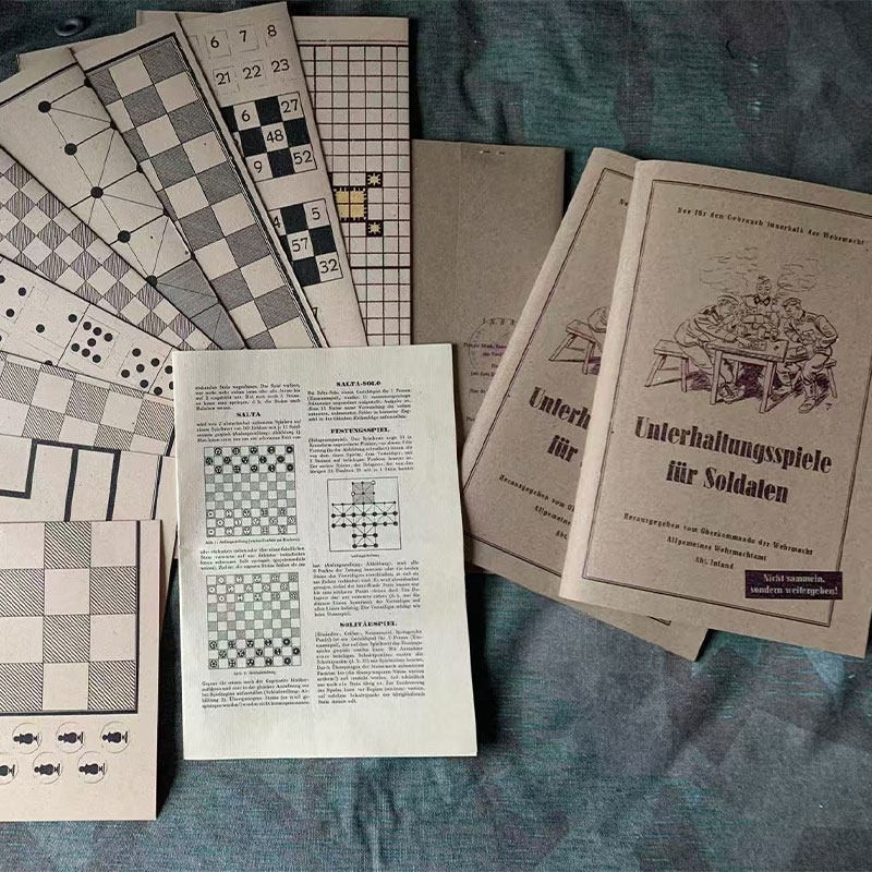 二战德军纸质游戏棋套装