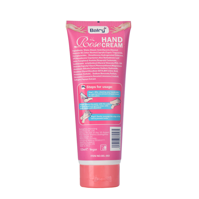 Balry Rose Moisturizing Nourishing Hand Cream for Dry Skin