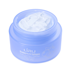 Liru Blueberry Collagen Cream - Anti-Aging Moisturizer for Dry Skin & Wrinkles