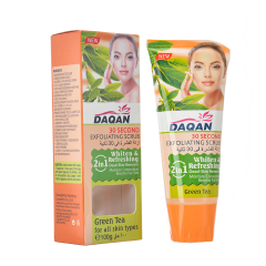 Daqan Green Tea Face Exfoliating Scurb - Non-Abrasive Formula