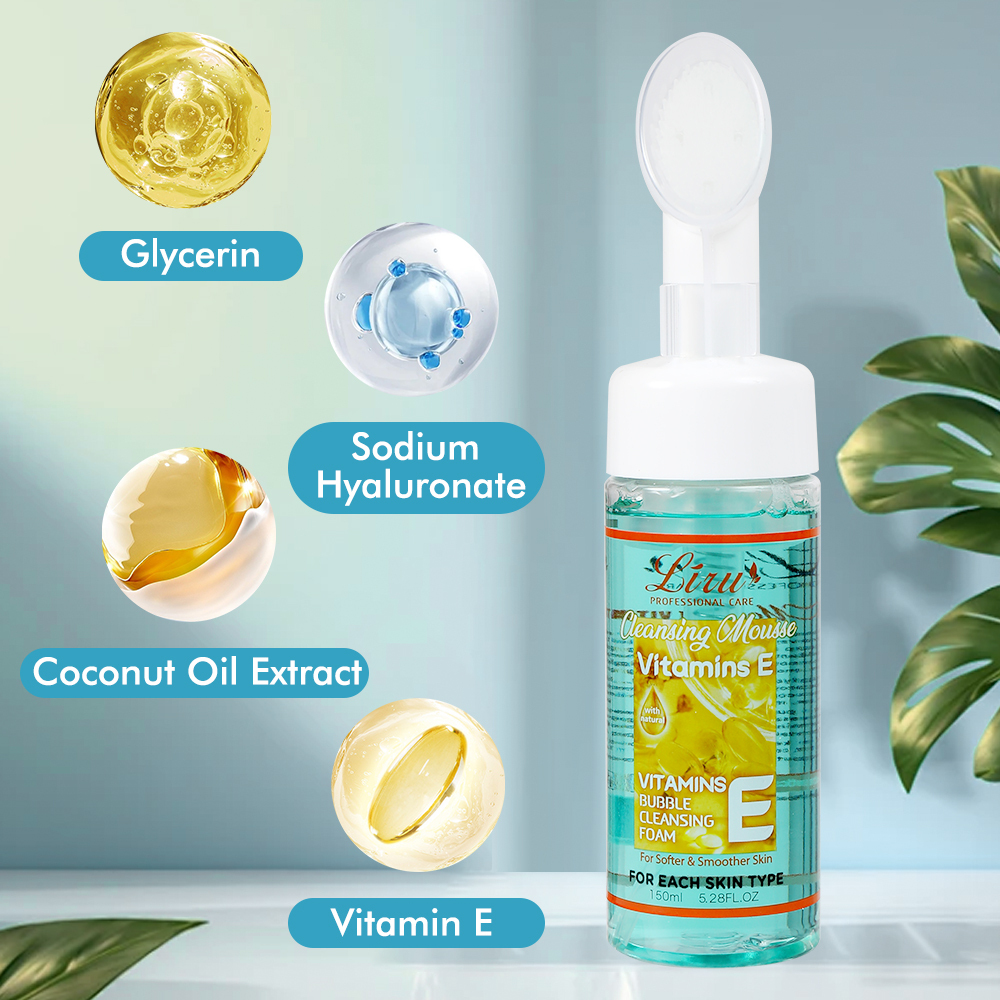 Honey Infused Vitamin E Foaming Facial Cleanser for Deep Pore Purifying