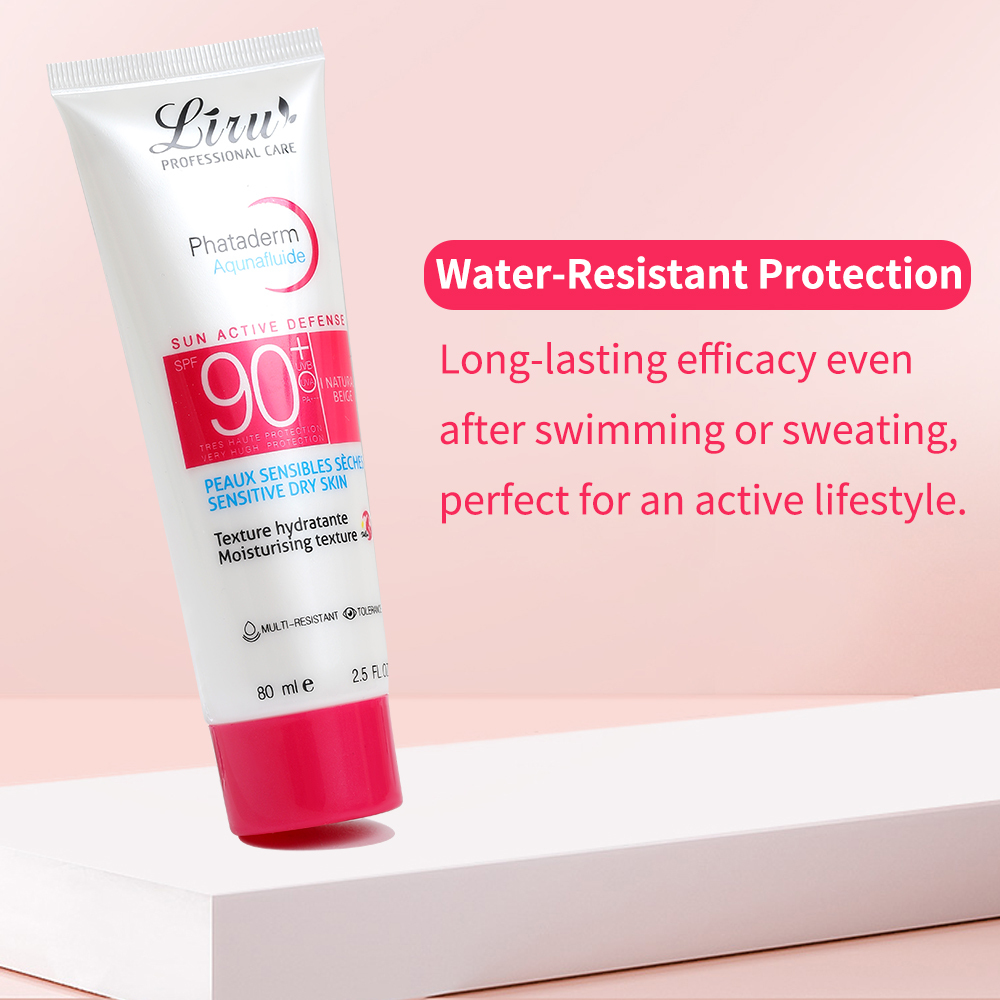SPF90 Physical Sunscreen Water-Resistant & Non-Greasy for Beach & Outdoor Activities