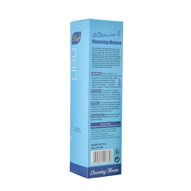 Honey Infused Vitamin E Foaming Facial Cleanser for Deep Pore Purifying