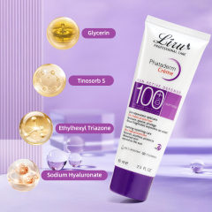 Zinc Oxide & Titanium Dioxide in SPF100 Sunscreen - Non-Nano Mineral Filters for Sensitive Skin