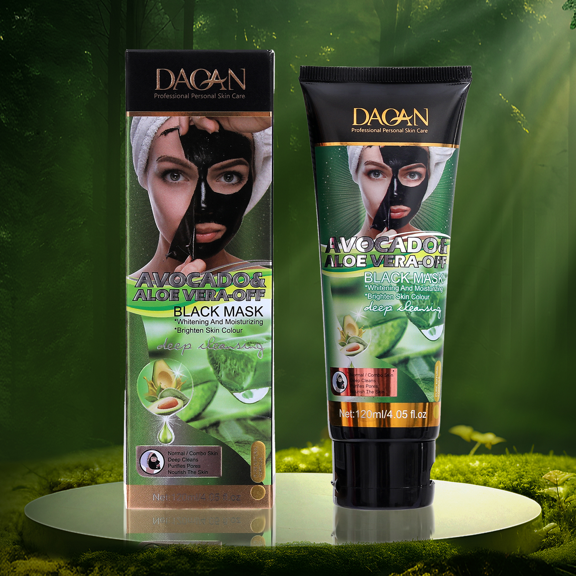 Aloe Vera Infused Deep Cleansing Acne Treatment Face Peel-off Mask