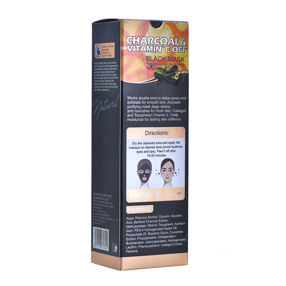 Charcoal & Vitmian C Pore Oil Control Facial Peel-off Mask