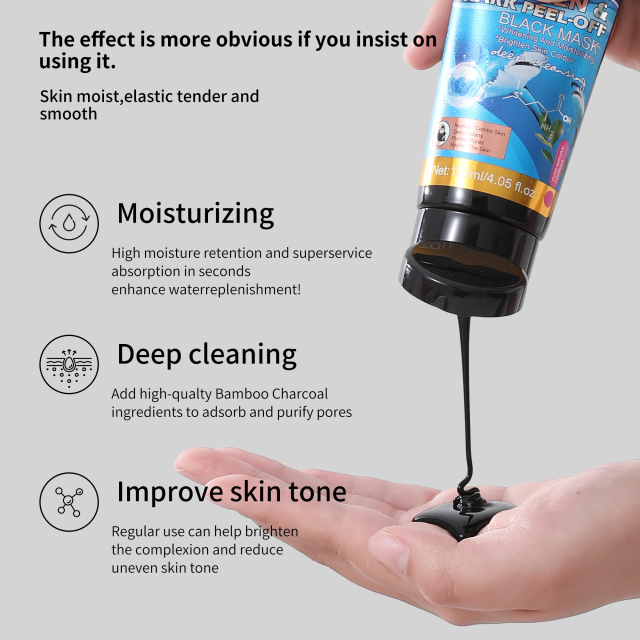 Deep Pore Cleansing Squalane Collagen Peel-off Mask Hydrating Blackhead Remover
