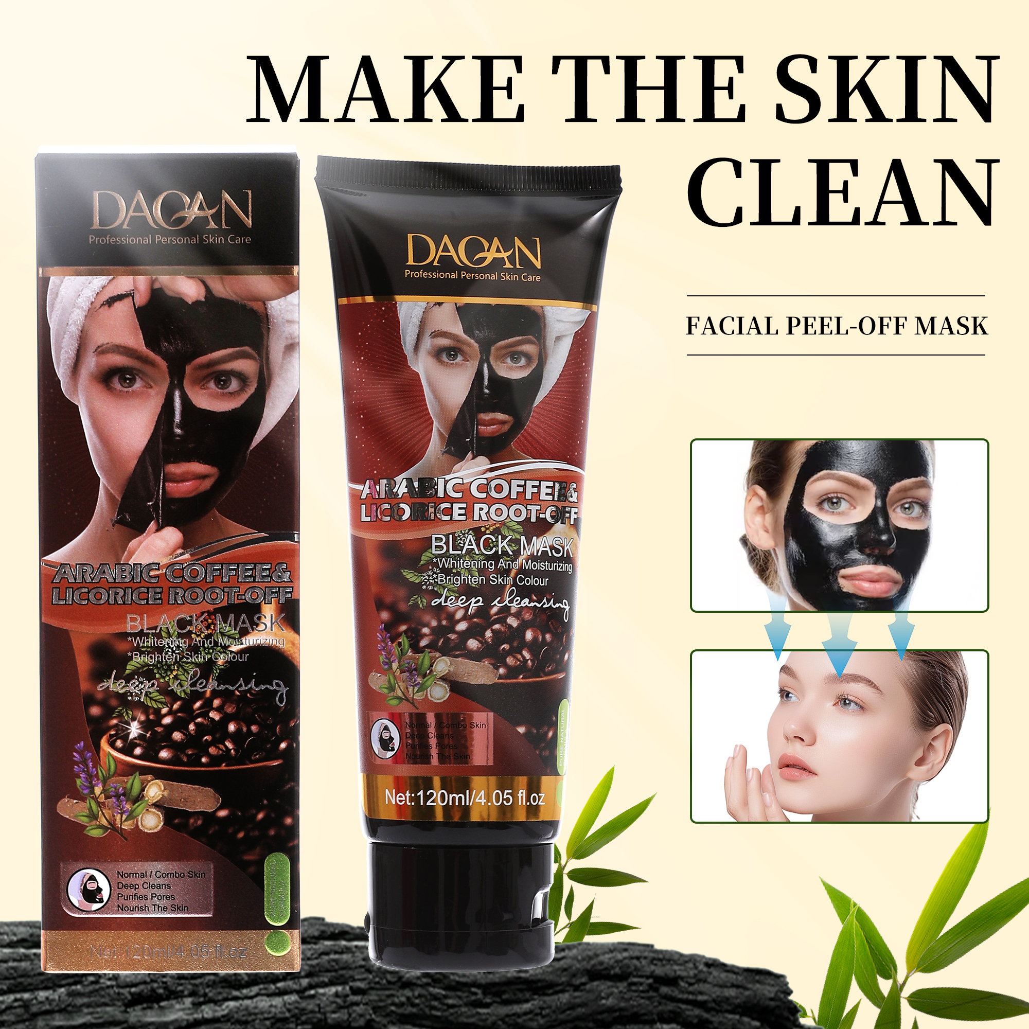 Deep Cleansing Licorice Mask Pore Minimizer Hydrating Exfoliating Peel-off Mask