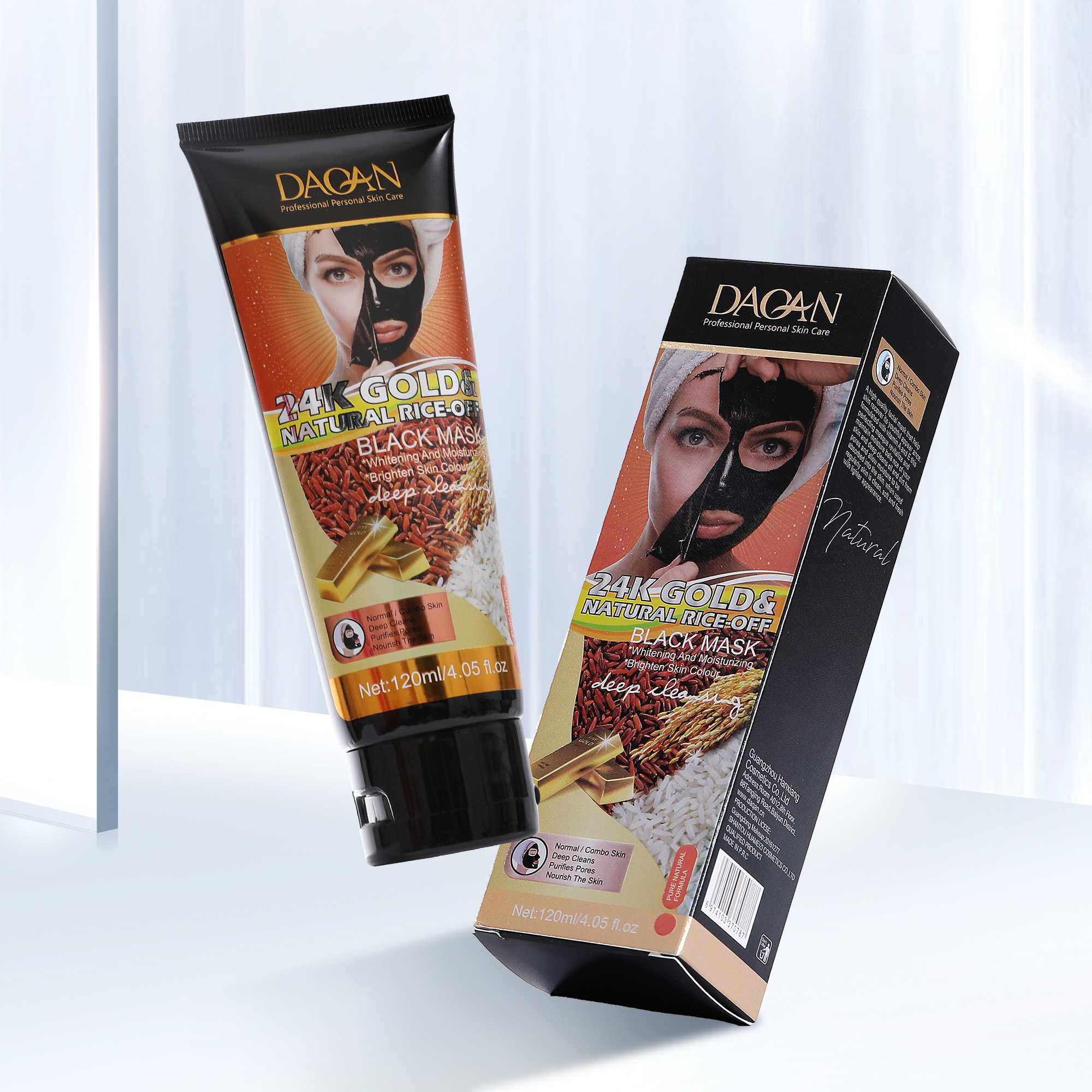 24K Gold & Rice Moisturizing Anti-Aging Face Mask Firming Peel off Mask