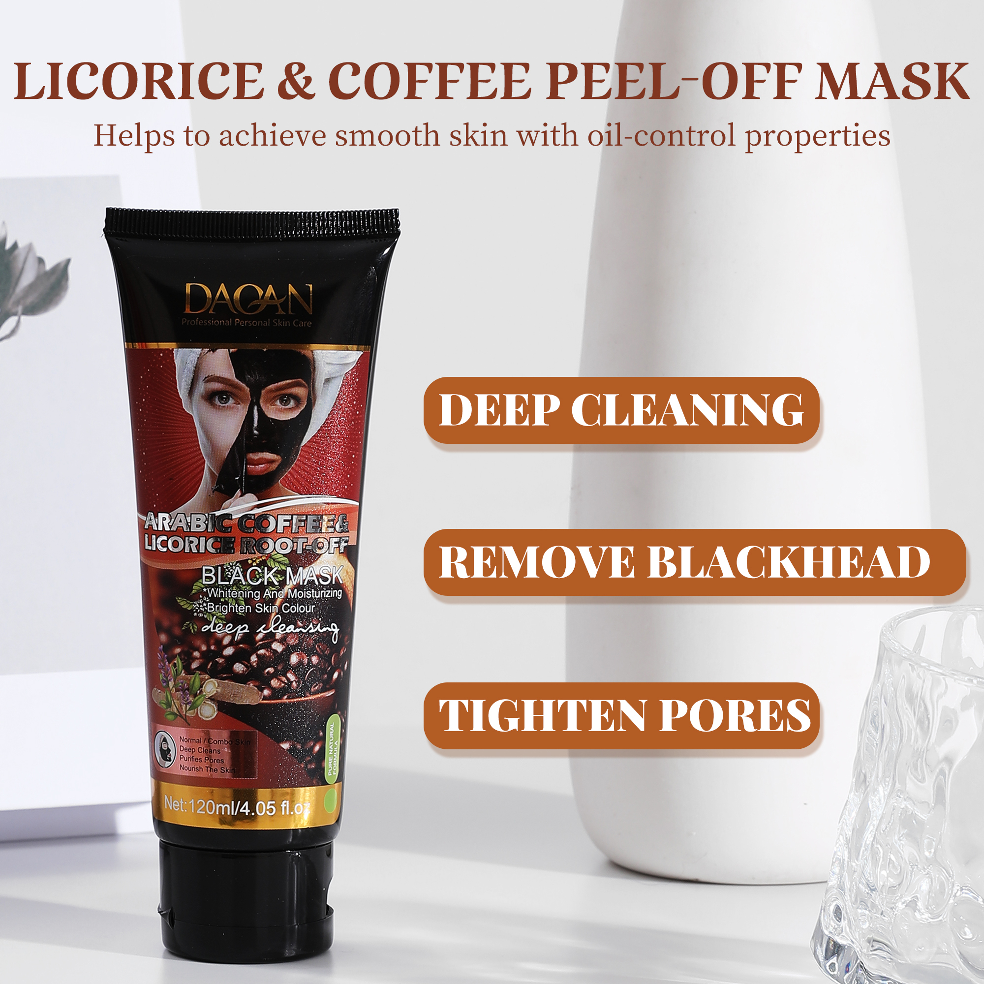 Deep Cleansing Licorice Mask Pore Minimizer Hydrating Exfoliating Peel-off Mask