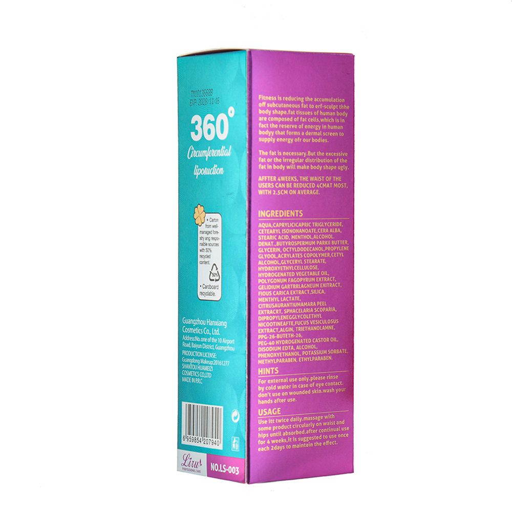 Anti-Wrinkle Fat Burning Weight Loss Women Body Slimming Firming Cream