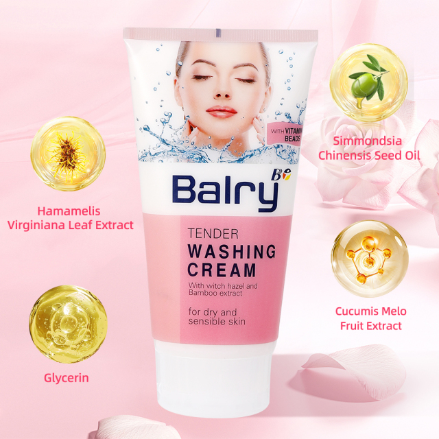 Vitamin E Moisturizing Pore Cleaner Whitening Blackhead Removal Face Wash