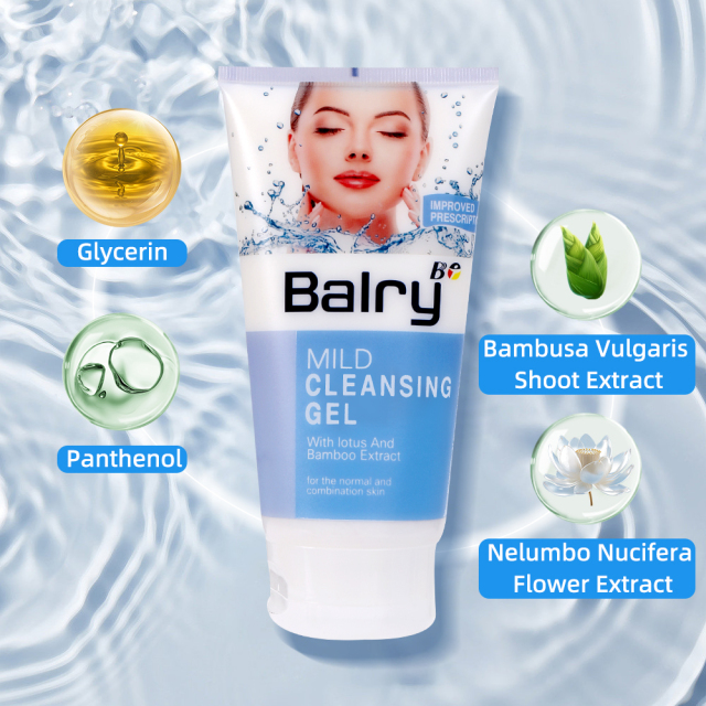 Bamboo & Lotus Foaming Face Wash Moisturizing Panthenol Facial Cleanser