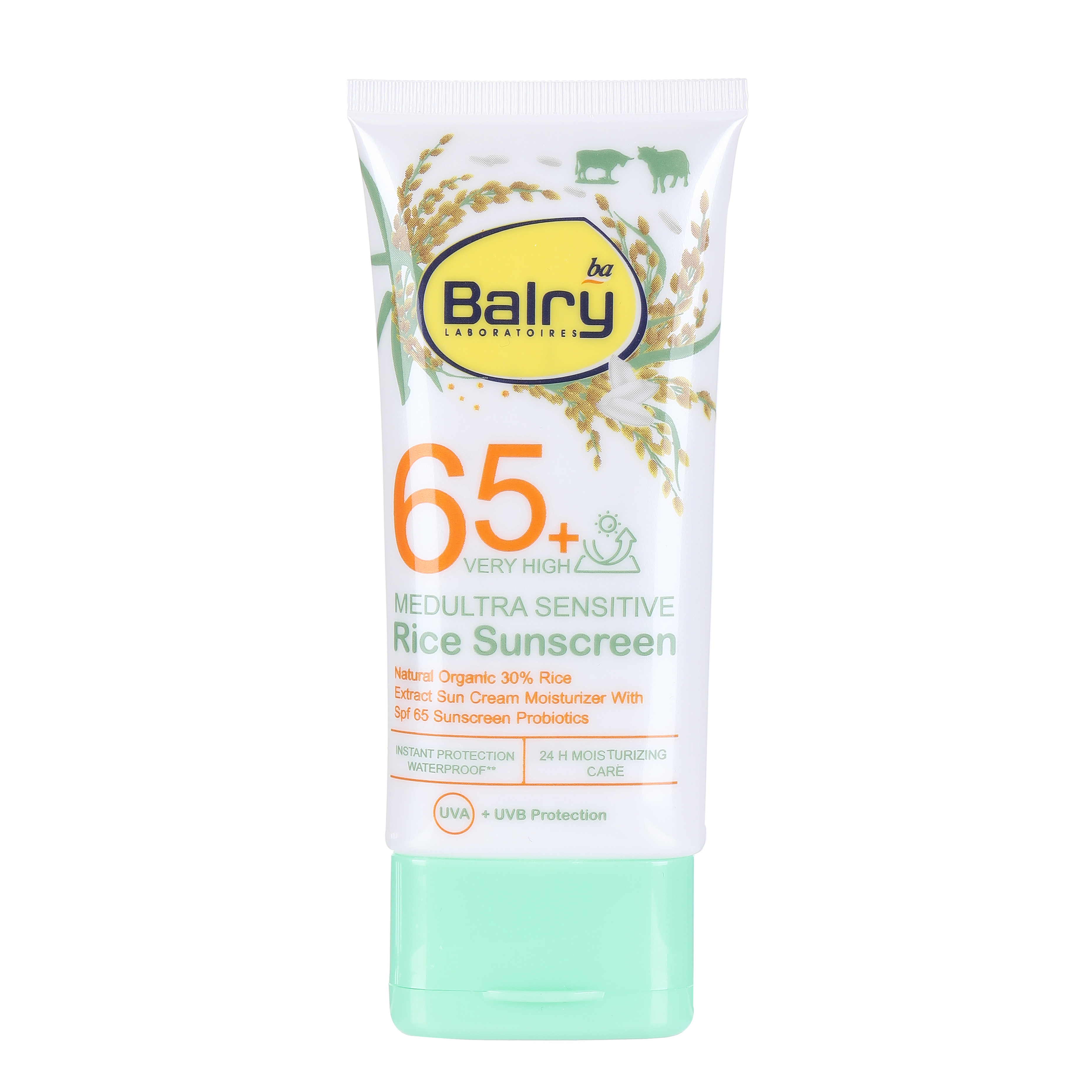 Anti-UV Waterproof Organic Rice Extract Sunscreen Cream SPF 65