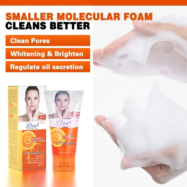 Vitamin C Oil Control Facial Cleansing Gel Anti-Acne Face Wash
