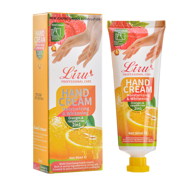 Orange Scent Whitening Moisturizing Hand Cream for Dry Skin
