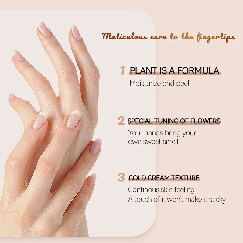 Rose Fragrance Snail Hand Cream for Nourishing Hand Care