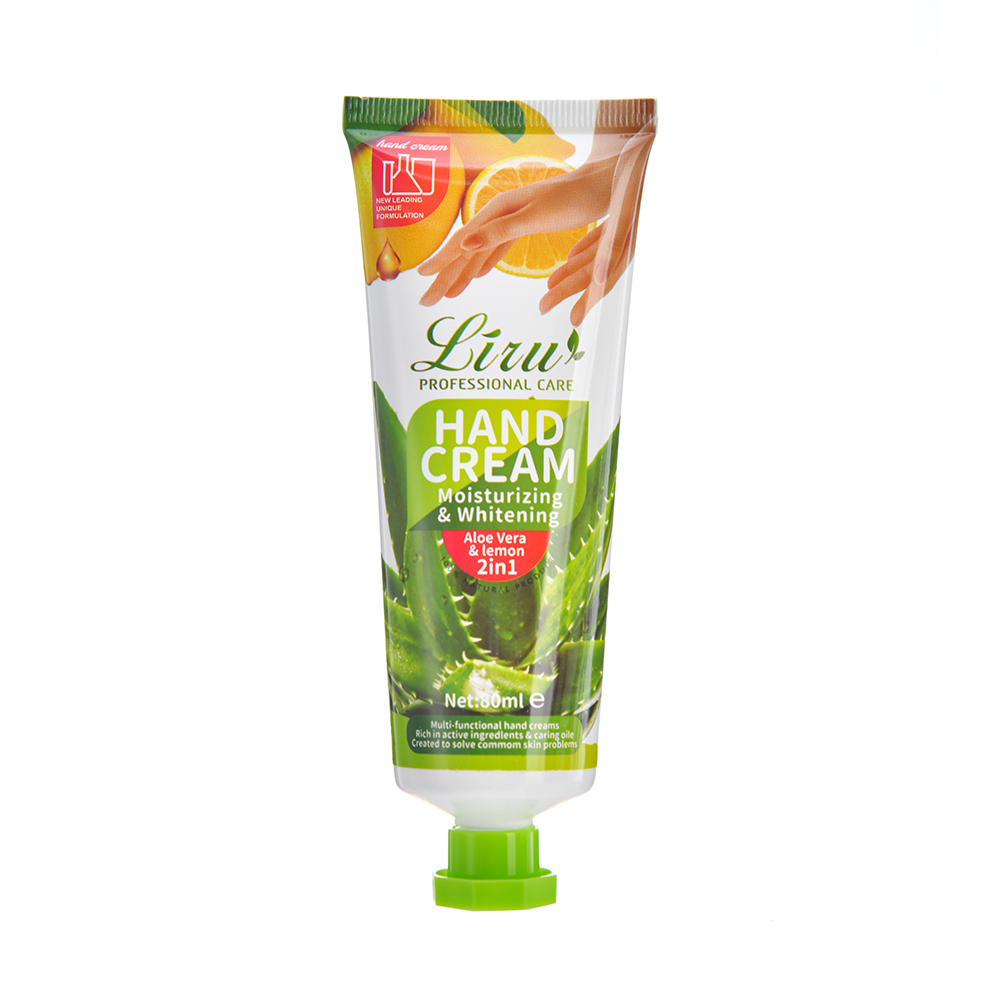 Liru Aloe Vera Hand Cream tube for anti-wrinkle and nourishing