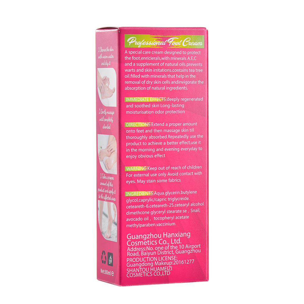 Snail Dry Damaged Skin Repair Moisturizing Foot Cream