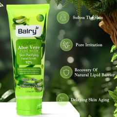 Natural Aloe Vera Smoothing Facial Exfoliant Refreshing Scrub