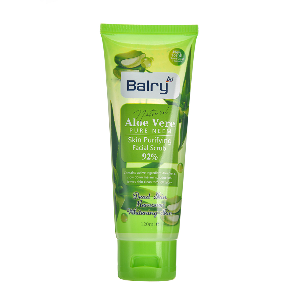 Natural Aloe Vera Smoothing Facial Exfoliant Refreshing Scrub