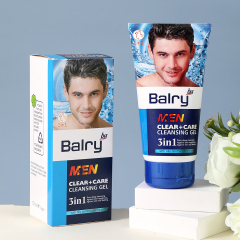 Gentle cleansing gel for men with salicylic acid for pore cleansing, oil control