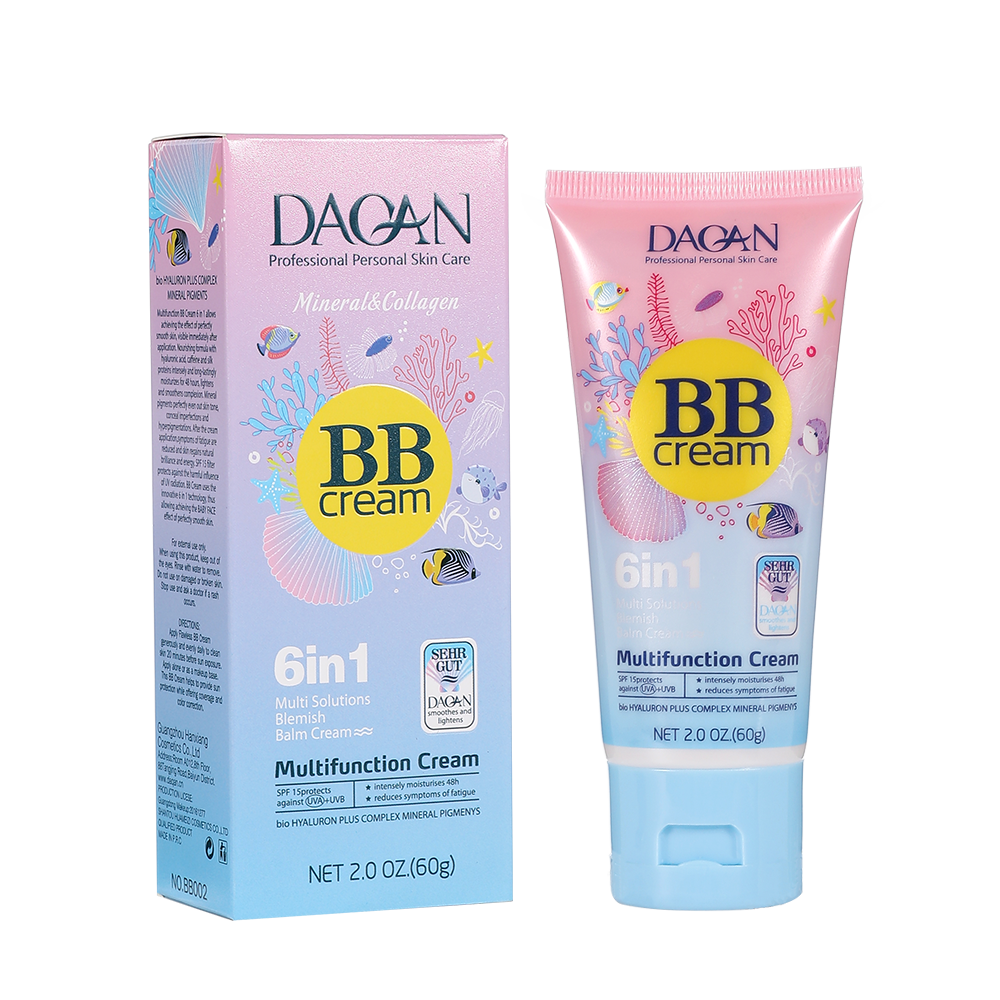 Daqan 6 in 1 Waterproof Long-Lasting BB Foundation for flawless skin