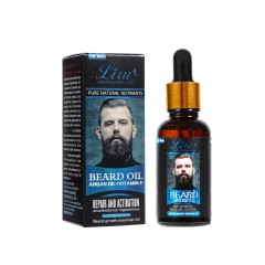 Liru Natural non-greasy beard oil for growth and softening