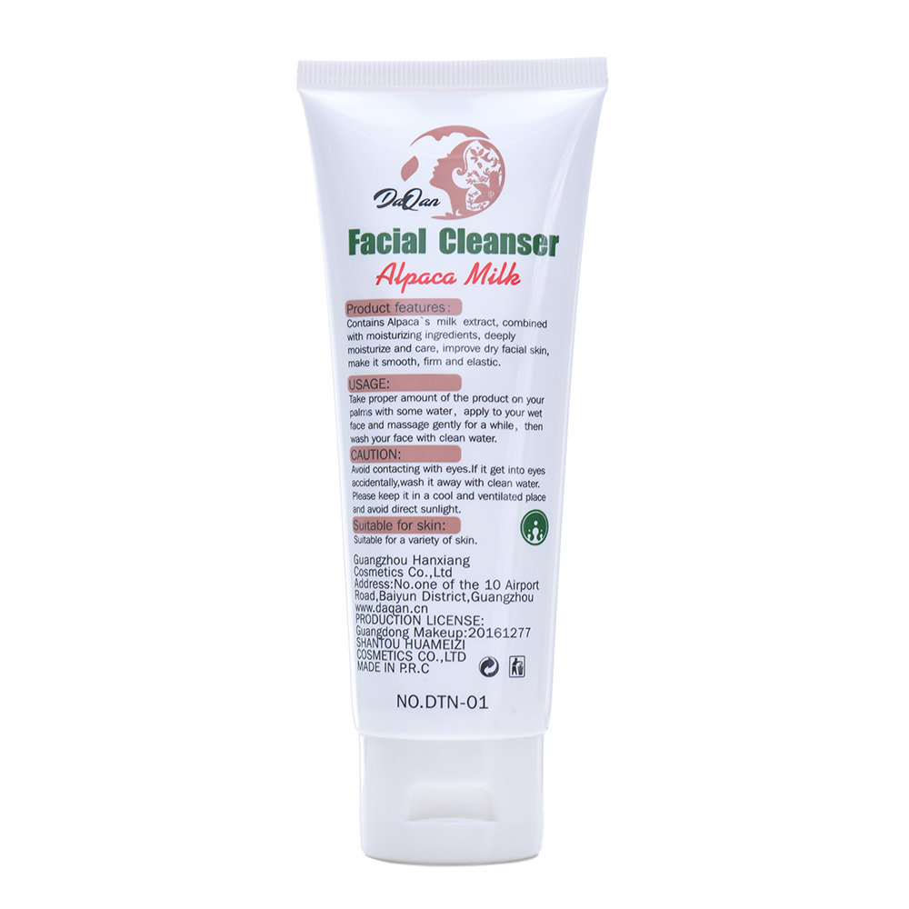 Alpaca Milk Extract Nicotinamide Moisturizing Face Wash Cleanser