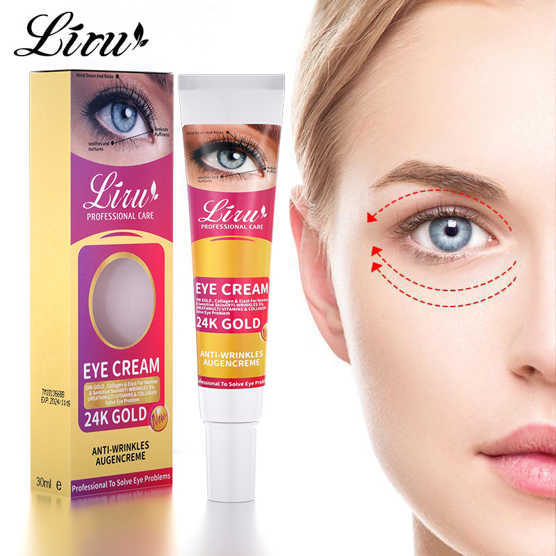 Repair Puffiness Anti Wrinkles Vitamin E 24K Gold Eye Cream