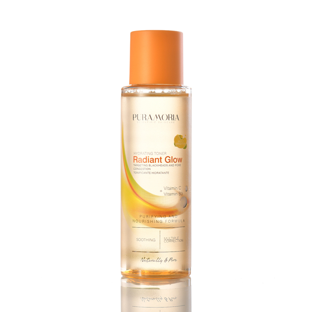 PURAMORIA Radiant Glow Hydrating Face Toner with Vitamin C & Niacinamide 