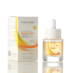 PURAMOIRA Hydrating Serum packaging box with Vitamin C and Niacinamide details