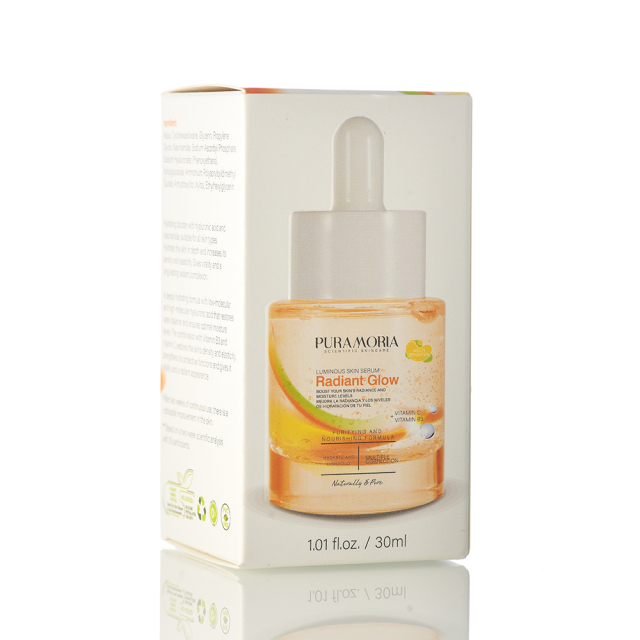 PURAMOIRA Hydrating Serum packaging box back side