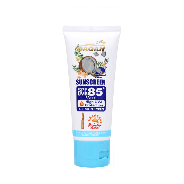 Daqan SPF85 Mineral Face Sunscreen, lightweight and brightening for sensitive skin