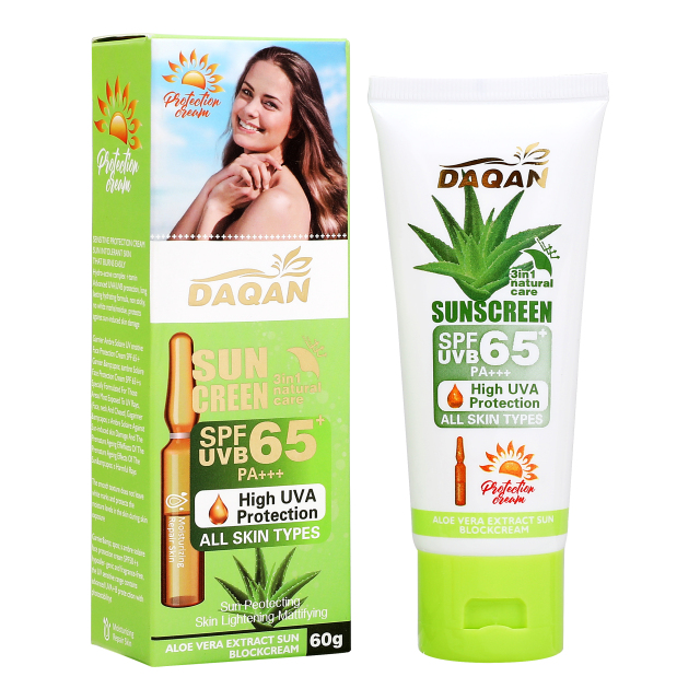 Daqan Lightweight SPF65 Aloe Vera Face Sunscreen