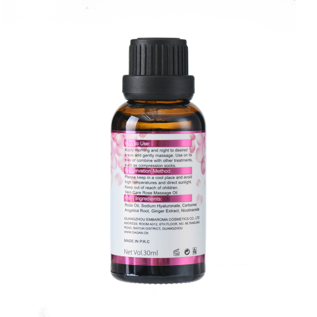 Daqan Vein Health Soothing Rose Massage Oil